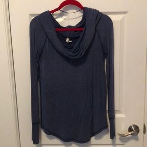 Blue free people top